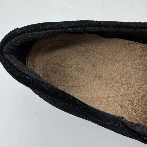 Clarks Artisan Shoes Womens Size 6 M Daelyn Monarch Black Slip on Wedge Loafer - Picture 2 of 9